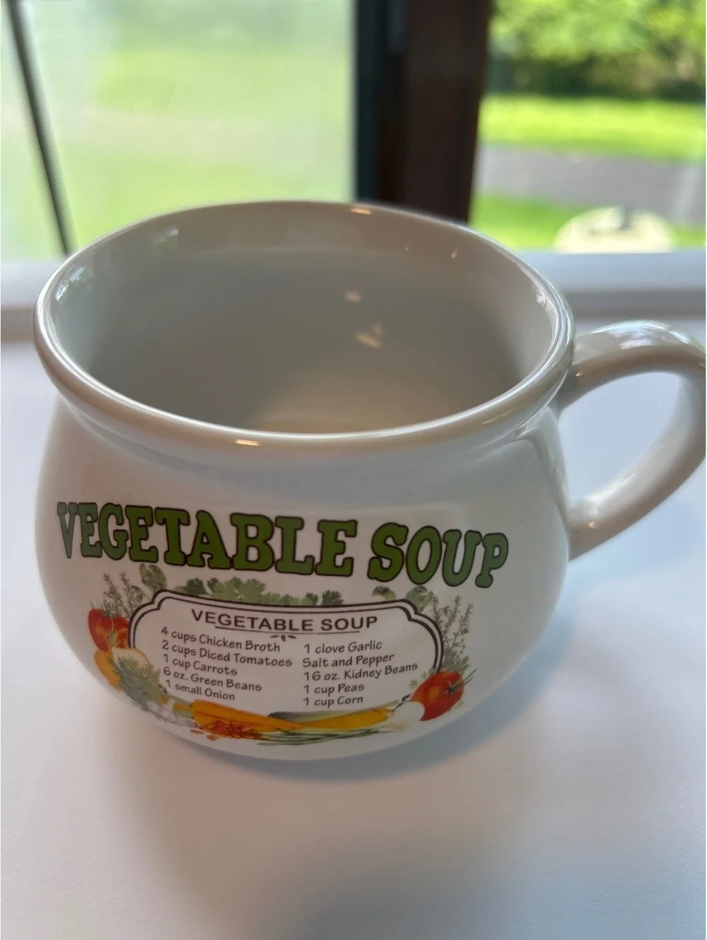 Vintage Vegetable Soup Recipe Ceramic Mug [COPY]
